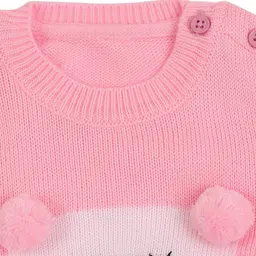 MeeMee Girls Pink & White Pullover image 4