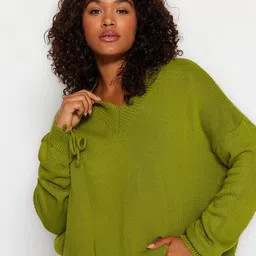 Trendyol Ribbed Acrylic Pullover Sweaters image 2