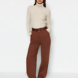 Trendyol Ribbed Turtle Neck Pullover Sweaters image 3