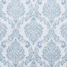 Texstylers White & Blue Ethnic Motifs Anti-Slip Cotton 6-Seater Rectangular Table Cover image 3