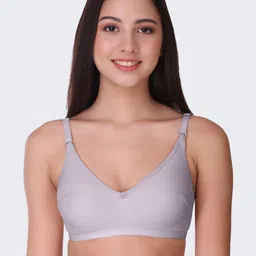 POOJA RAGENEE Pack Of 3 Cut And Sew Cups Full Coverage Bra bq2183c_3p_sk_gry_pk_28c image 3
