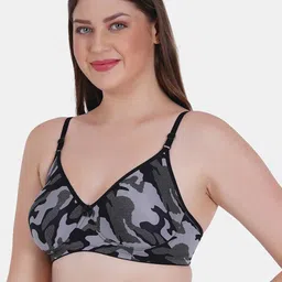 Reveira Pack Of 2 Camouflage Printed Everyday Bra Dry Fit Full Coverage All Day Comfort image 3