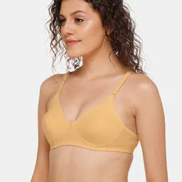 SONA Medium Coverage Non Padded Cotton T-shirt Bra With All Day Comfort image 3