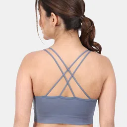 Amour Secret Pack Of 2 Lightly Padded Styled Back Anti Odour Full Coverage Sports Bra image 4