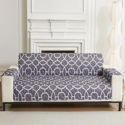 HOUSE OF QUIRK Grey & White Three Seater Quilted Anti-Slip Water-Resistant Sofa Mat-picture-43