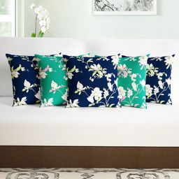 Divine Casa Set of 5 Floral Square Cushion Covers-picture-19