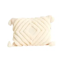 THROWPILLOW Off White Embroidered Rectangle Cushion Cover-image-41