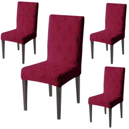 HOKIPO 4 Pieces Jacquard Chair Covers-image-44