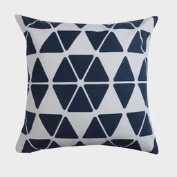 Jamio Firati White & Black 2 Pieces Geometric Cotton Square Cushion Covers image 2
