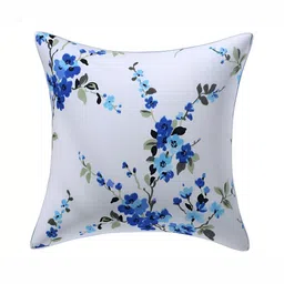 Texstylers Blue 3 Pieces Printed Cotton Square Reversible Cushion Covers image 3