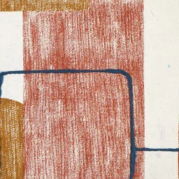 Ode & Cleo Set of 2 Off White & Brown Pure Cotton Square Cushion Cover image 2