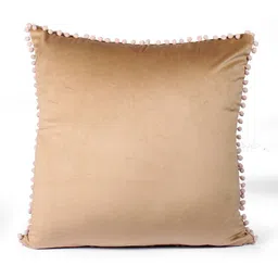STITCHNEST Brown 2 Pieces Velvet Square Cushion Covers image 3