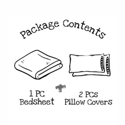 RRC Green & White Floral Printed 144 TC Fitted Queen Bedsheet with 2 Pillow Covers image 4