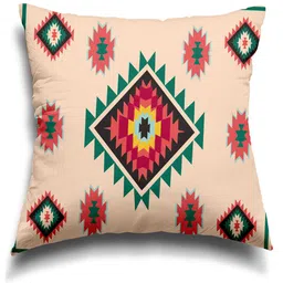 homewards Off White & Brown Set of 5 Floral Satin Square Cushion Covers image 3