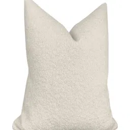 THROWPILLOW Off White Textured Square Cushion Cover image 5