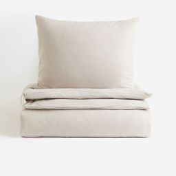 H&M Beige Single Duvet Cover Set-picture-34
