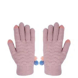 LOOM LEGACY Women Solid Winter Hand Gloves image 4