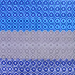 inside styles Paradise Geometric Blue Digital Printed 110 TC 100% Cotton Double Bedsheet with 2 Pillow Covers image 3