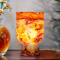 fos lighting Riley Glass Table Lamps (Red & Yellow)-picture-16