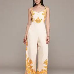 label ritu kumar Women Venezia Floral Print Jumpsuit-picture-26