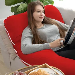 DADDY COOL Red & White Cotton Fibre Filled Ultra Soft Maternity Pillow image 4