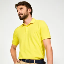 Men Golf Polo T-shirt 500 Yellow-image-74