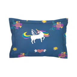 Aura Grey & Pink Cartoon Characters Microfiber 180 TC Single Bedsheet with 1 Pillow Covers image 3