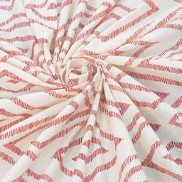 Huesland Comfort White Printed 144 TC Cotton Single Bedsheet & 1 Pillow Cover image 4