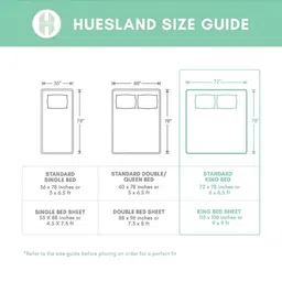 Huesland White & Grey Floral Printed Cotton 144 TC Queen Bedsheet with 2 Pillow Covers image 4