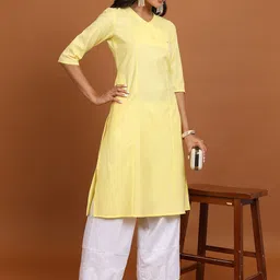 Vishudh V-Neck Angrakha A-Line Kurta image 5
