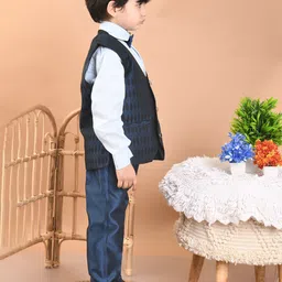 Superminis Boys Self Designed Four Piece Party Wear Suit image 5