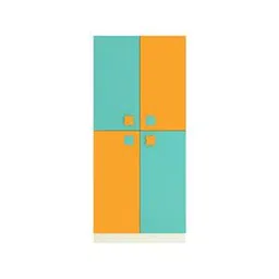 adona wood pvt. ltd Darmine Engineered Wood 2 Door Kids Wardrobe in Misty Turquoise Mango ...-picture-27
