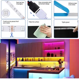 XERGY Multicoloured LED Strip Lights with 44 Keys IR Remote and 24V Power Supply image 5