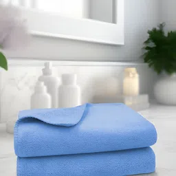 Sassoon Blue 2 Pieces 450 GSM Microfiber Hand Towels-image-97