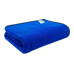 Softspun Microfiber Blue 280 GSM Microfiber Highly Absorbent Bath Towel image 5