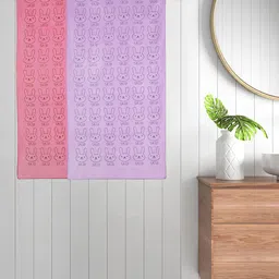 FABINALIV Kids Purple 2 Pieces Cartoon Printed 300 GSM Cotton Bath Towels-picture-36