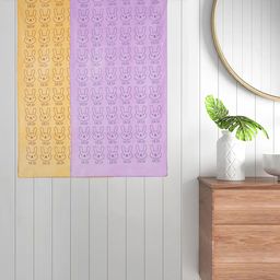 FABINALIV Purple & Mustard 2 Pieces Printed Cotton 300 GSM Bath Towel-picture-40