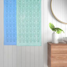 FABINALIV Kids Blue & Green 2 Pieces Printed Cotton Bath Towels-picture-21