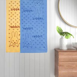 FABINALIV Kids Yellow & Blue 2 Pieces Printed Cotton 300 GSM Bath Towel-picture-34
