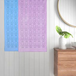 FABINALIV Kids Blue & Purple 2 Pieces Printed Cotton Bath Towels-picture-17
