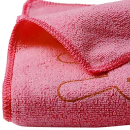 FABINALIV Pink & Green 2 Printed Cotton 300 GSM Bath Towel image 3