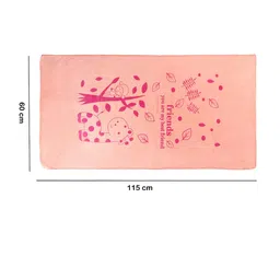 FABINALIV Orange & Pink 2 Printed Cotton 300 GSM Bath Towel image 2
