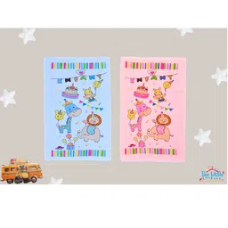 The Little Lookers Infants Set of 2 Pink 354 GSM Bath Towel-picture-22