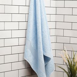 SPACES Blue 550 GSM Cotton Bath Towel-picture-2