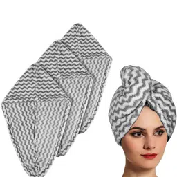 Kuber Industries Grey 4 Pieces Striped 380 GSM Bath Towels image 4