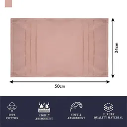 Kuber Industries 4 Pieces Brown & Orange Pure Cotton 380 Lining Face Towels image 5