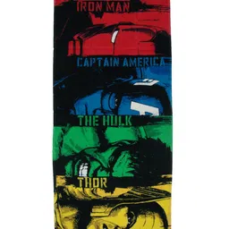 Marvel Unisex Kids Set Of 2 Multicoloured Avengers Printed 350 GSM Bath Towels image 3