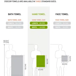 DDecor Unisex Set Of 2 Brown Solid 450 GSM Live Beautiful Hand Towels image 3