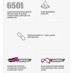 DDecor Live Beautiful Beige 650 GSM Bath Towel image 2