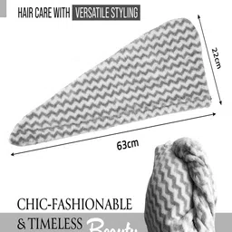 Kuber Industries Grey 4 Pieces Striped 380 GSM Bath Towels image 2